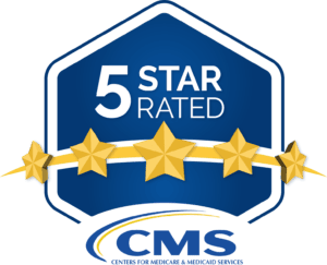 Elim Park is CMS Five Star Rated in our skilled nursing Center!