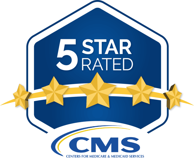 Elim Park is CMS Five Star Rated in our skilled nursing Center!