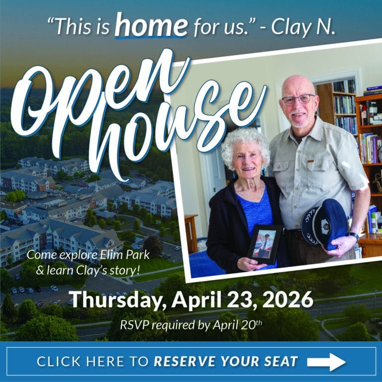 For Clay, travel has always been a big part of his life. After a career flying internationally, he and his wife, Joy, continue to explore the world together, often bringing friends from Elim Park along for the journey. From recent trips to Greece to planning their next adventure, travel remains an important part of their story. What makes it possible is the freedom that comes with living at Elim Park. With no home maintenance to worry about and the confidence that everything is taken care of, Clay and Joy can simply lock the door and go. And when they return, they come back to something just as important: a place that feels like home, surrounded by a welcoming community and the peace of mind to truly enjoy it.